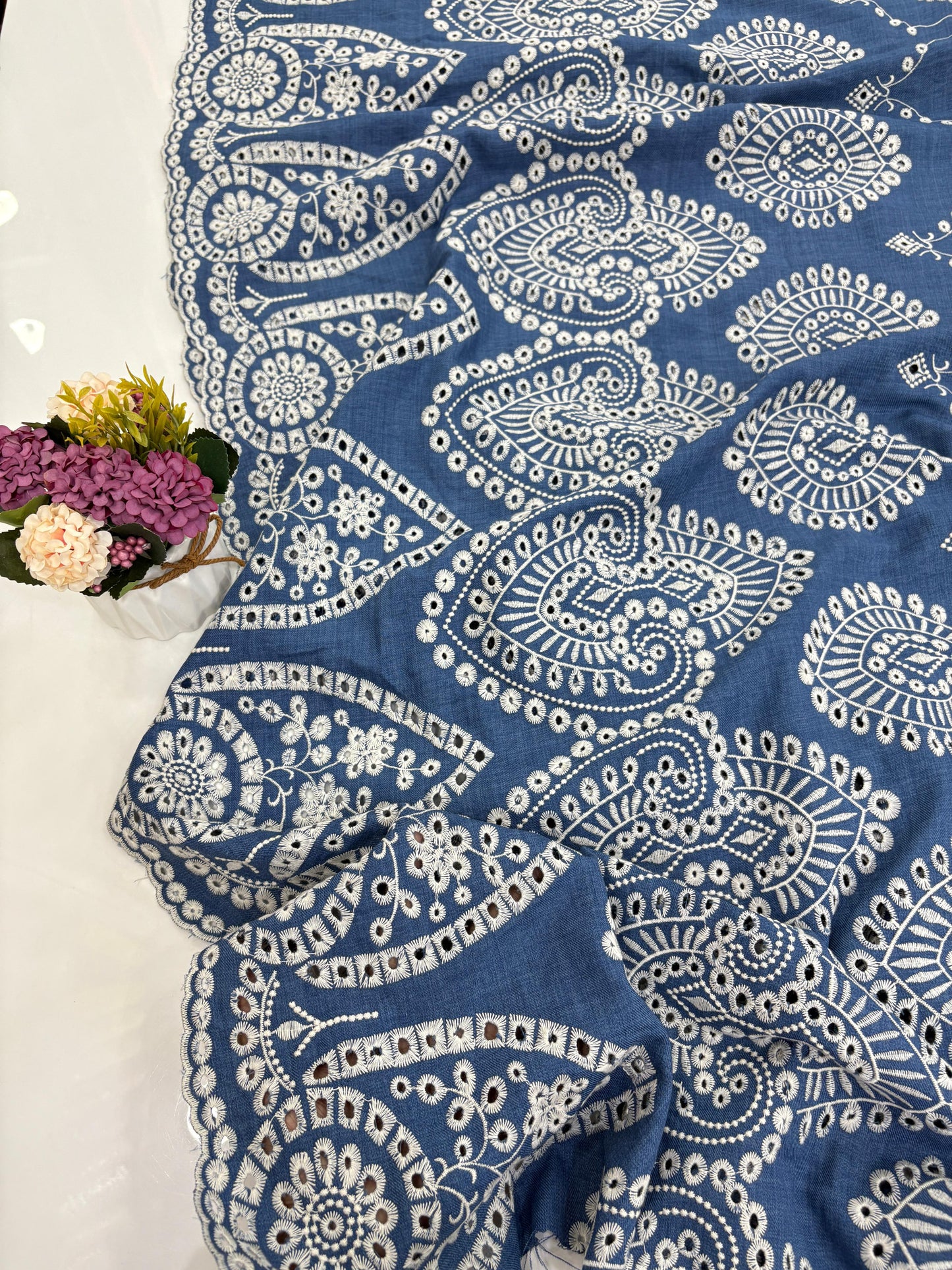 Cotton Denim Embroidery