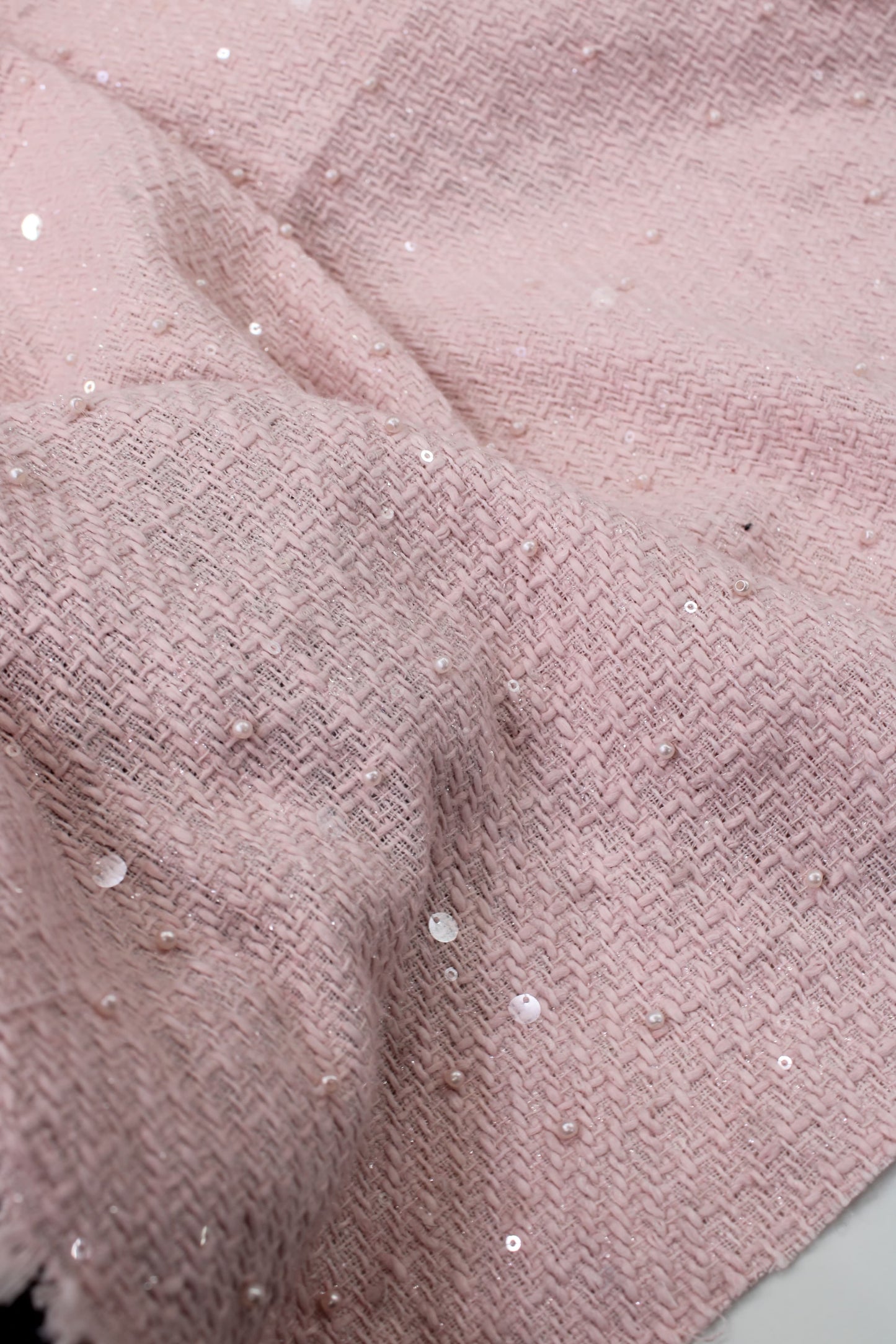 Winter Tweed with Pearls & Transparent Sequins
