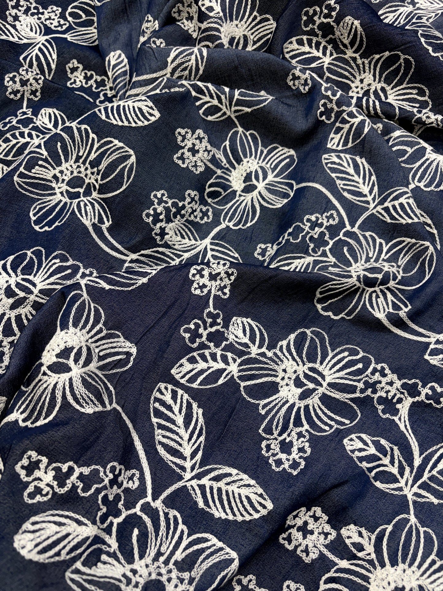 Soft Embroidered Denim