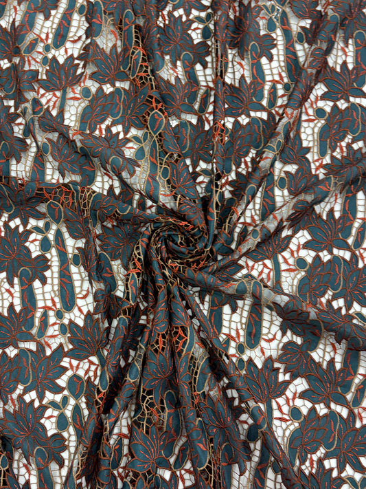 Viscose Floral Lace Fabric