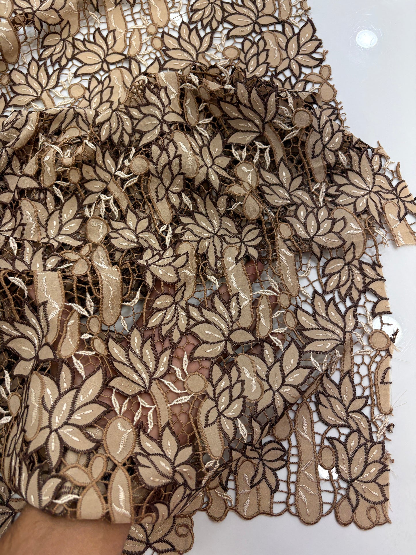 Viscose Floral Lace Fabric