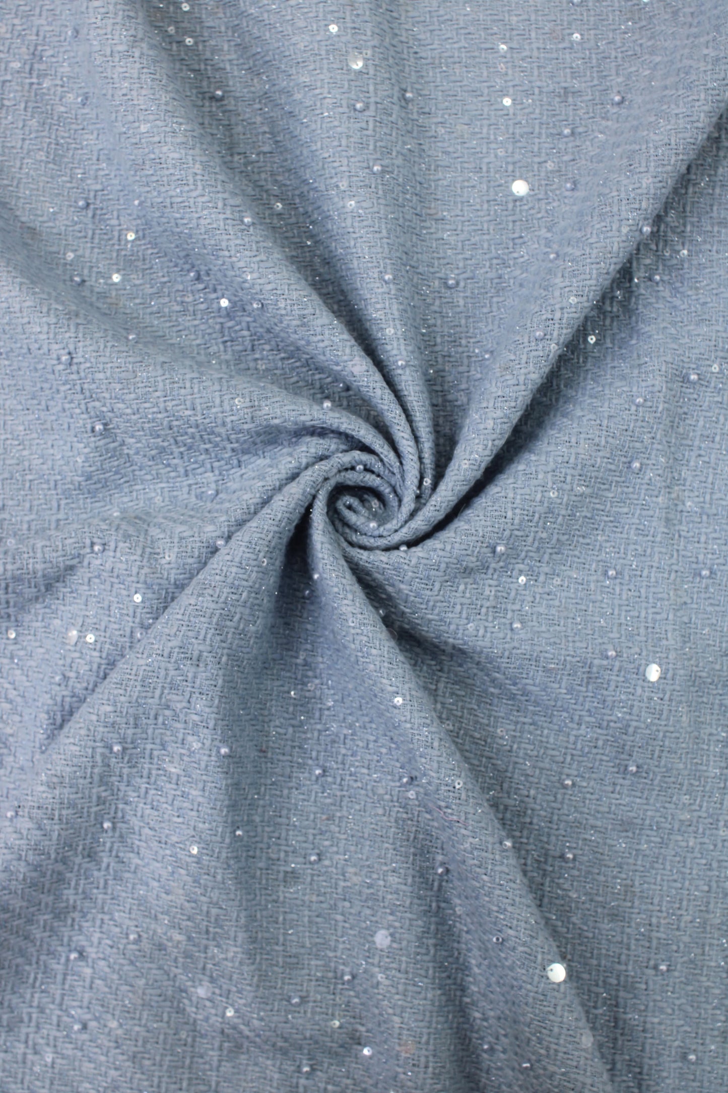 Winter Tweed with Pearls &amp; Transparent Sequins