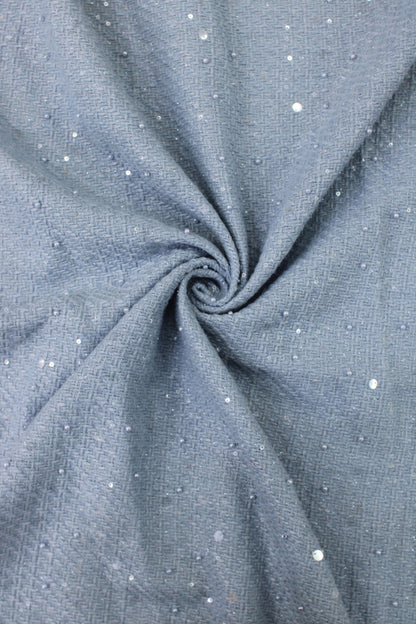 Winter Tweed with Pearls &amp; Transparent Sequins