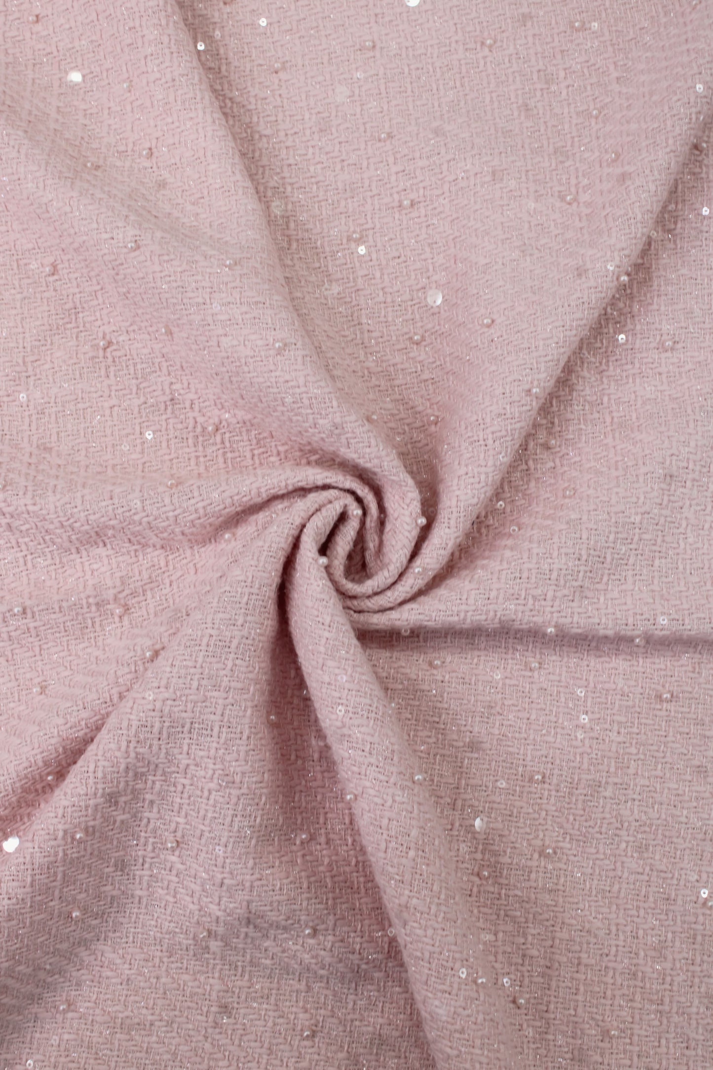 Winter Tweed with Pearls &amp; Transparent Sequins