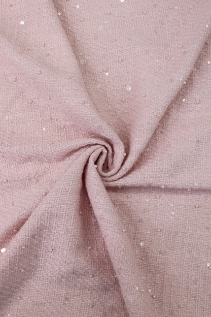 Winter Tweed with Pearls &amp; Transparent Sequins