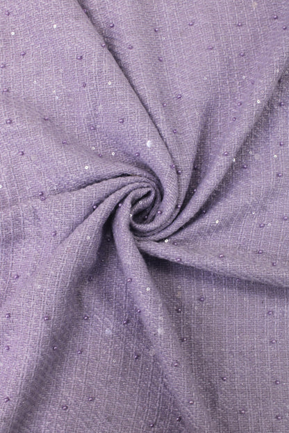 Winter Tweed with Pearls &amp; Transparent Sequins