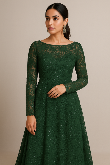 Chenille Embroidery with Sequence