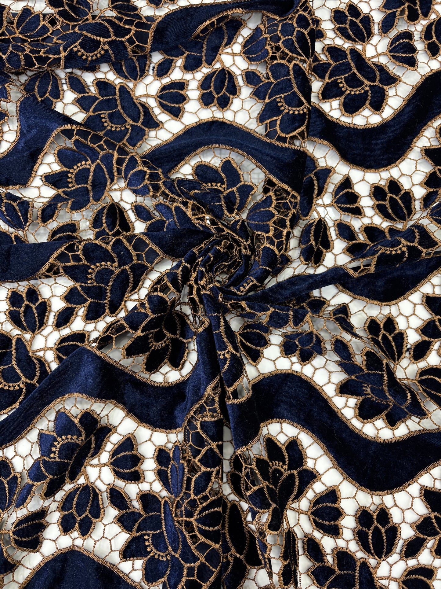 Velvet Cutwork With Border