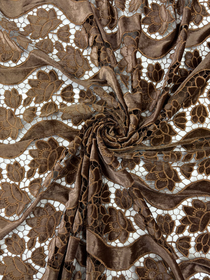 Velvet Cutwork With Border