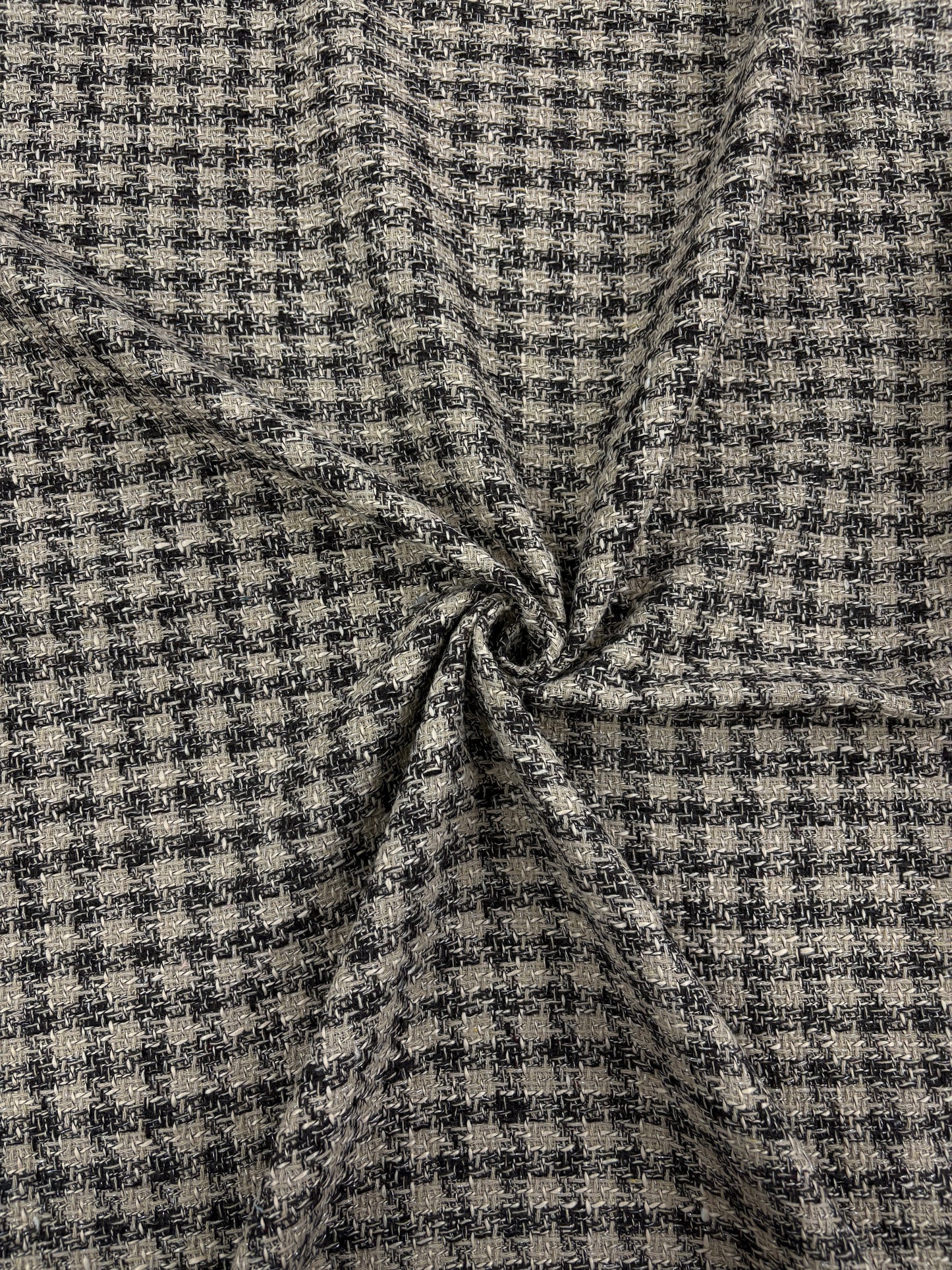 Hundstooth Design Tweed Fabric – 60” Width