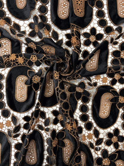 Velvet Cutwork with Border (DN2)