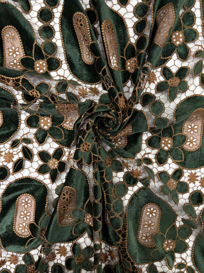 Velvet Cutwork with Border (DN2)