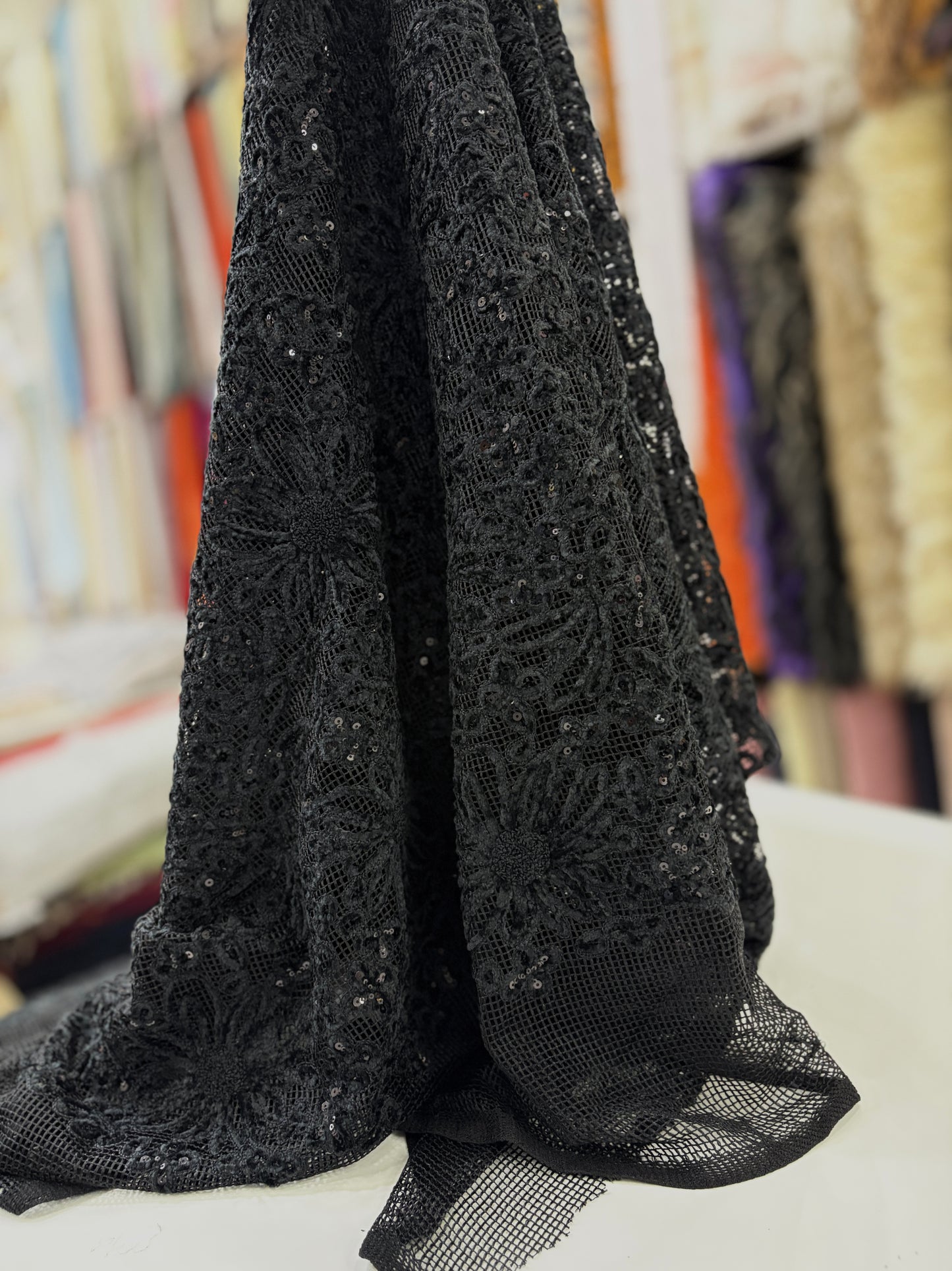 Chenille Embroidery with Sequence