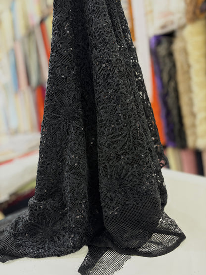 Chenille Embroidery with Sequence