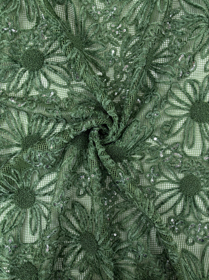Chenille Embroidery with Sequence