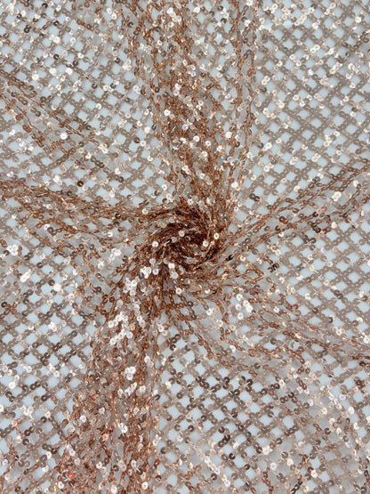 Sequin Crisscross Fabric