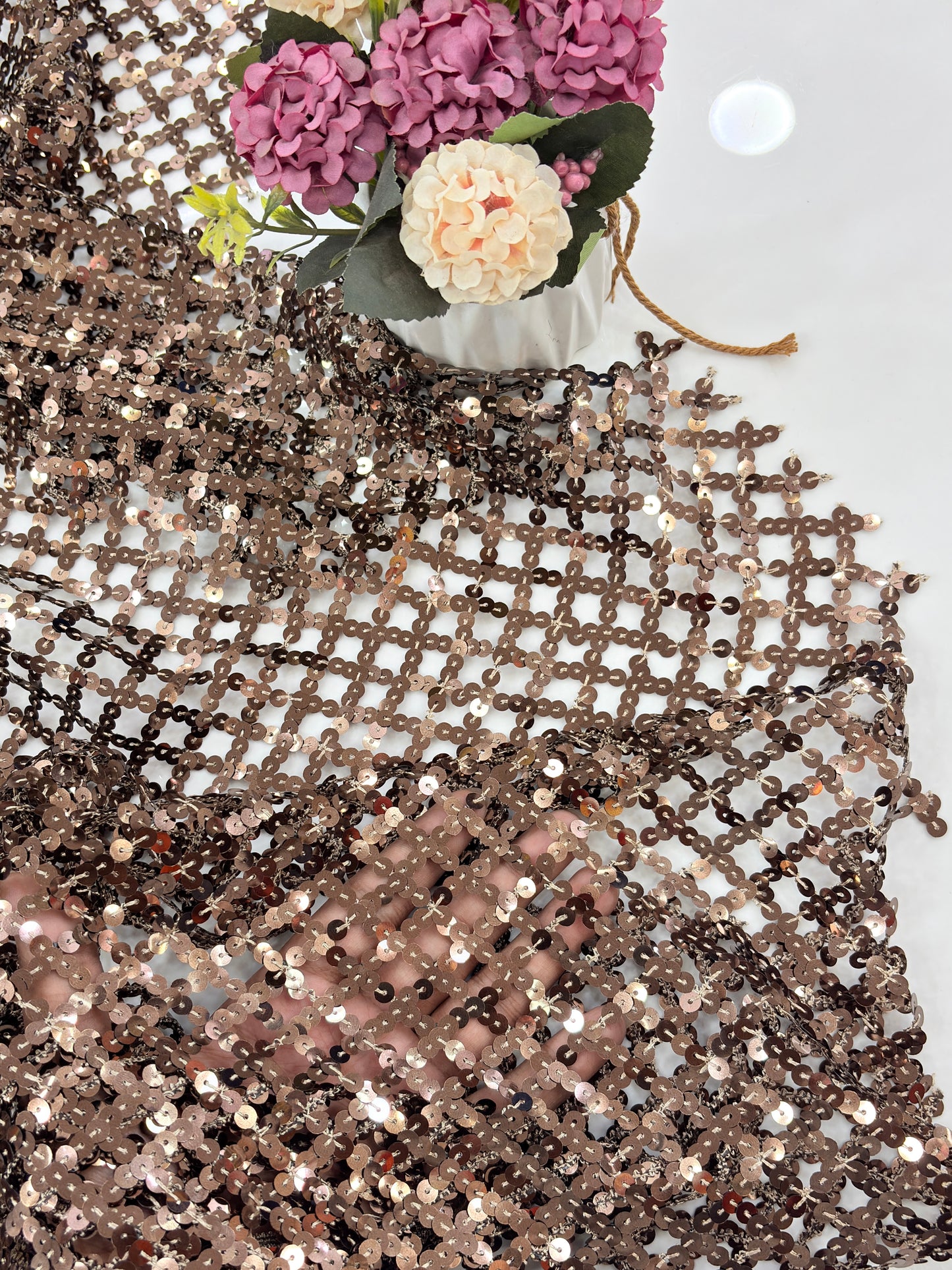 Sequin Crisscross Fabric