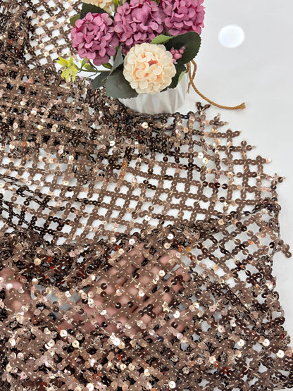 Sequin Crisscross Fabric