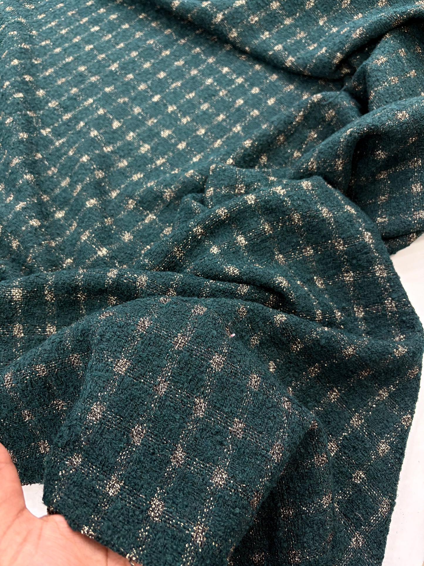 Luxe Lurex Check Tweed