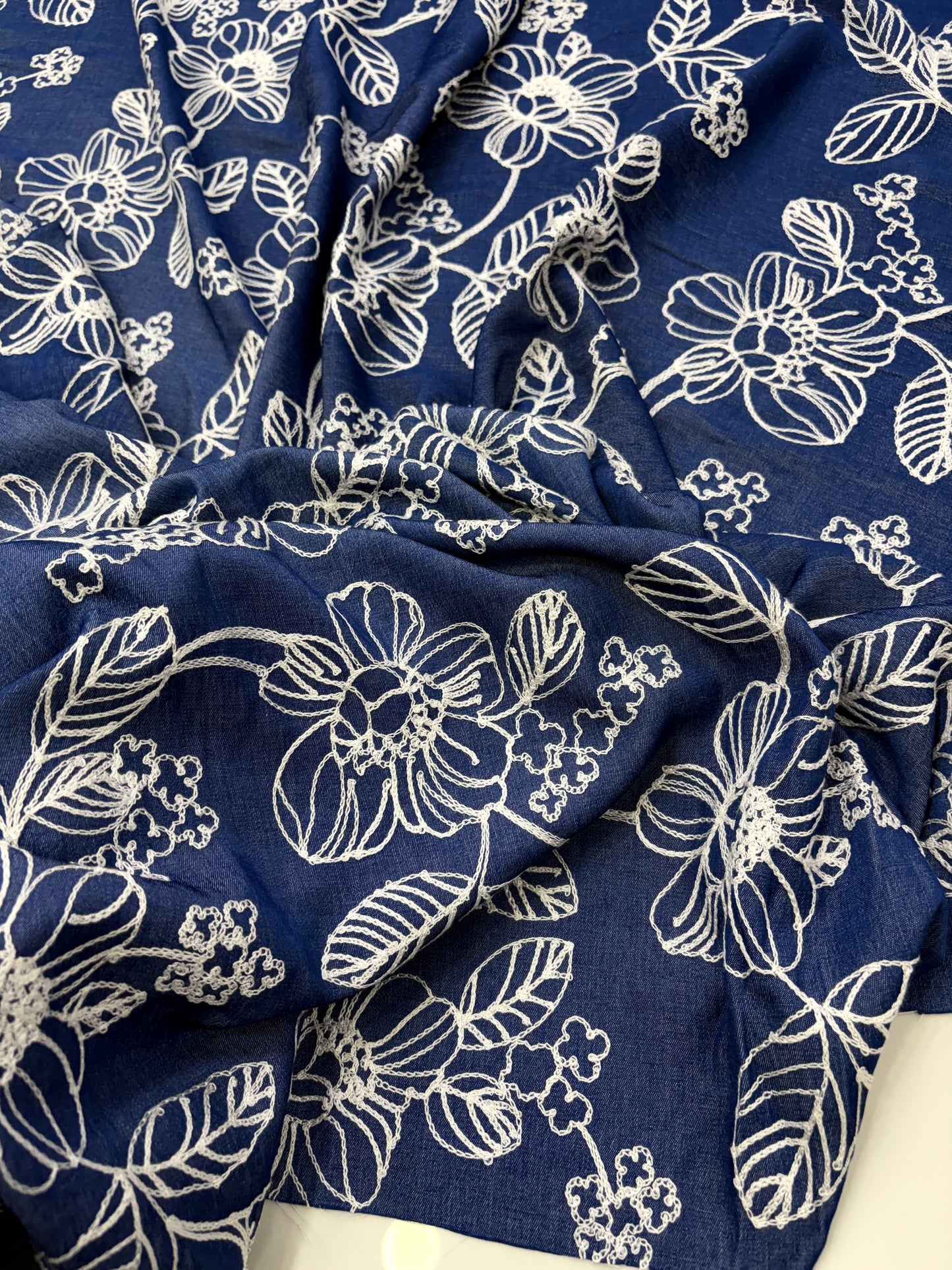 Soft Embroidered Denim