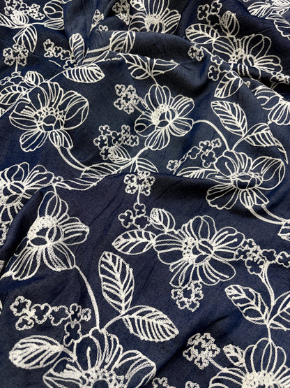 Soft Embroidered Denim
