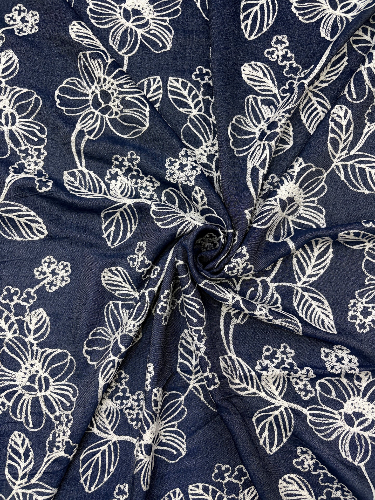 Soft Embroidered Denim