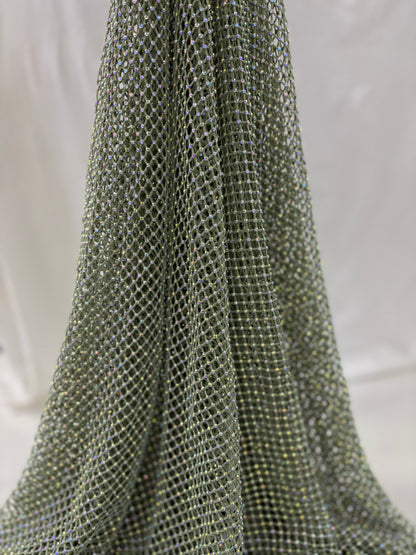 Premium Net Rhinestone Fabric