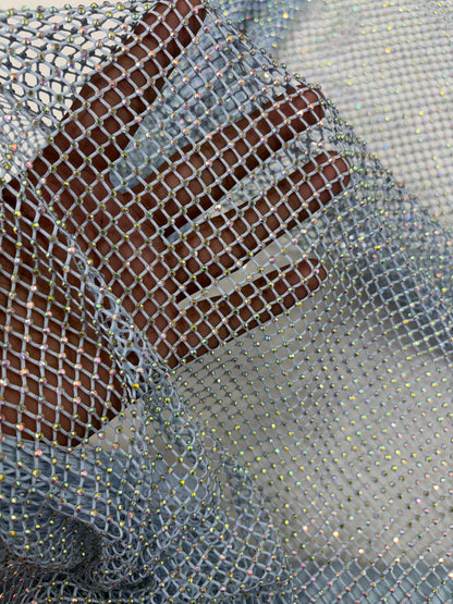 Premium Net Rhinestone Fabric