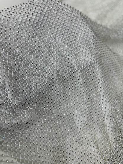 Premium Net Rhinestone Fabric