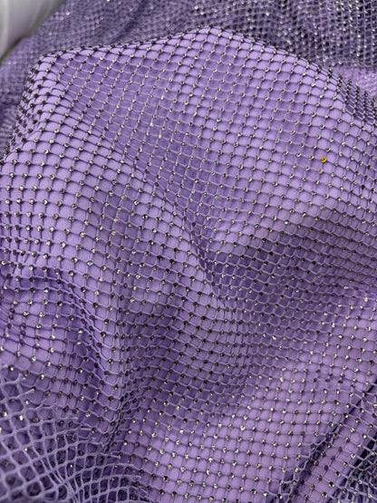Premium Net Rhinestone Fabric