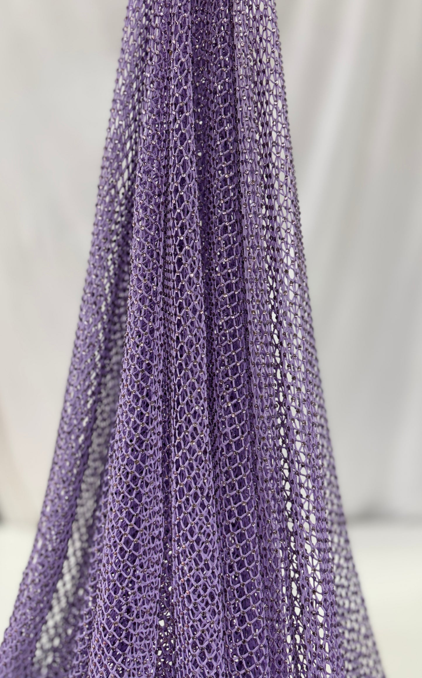 Premium Net Rhinestone Fabric