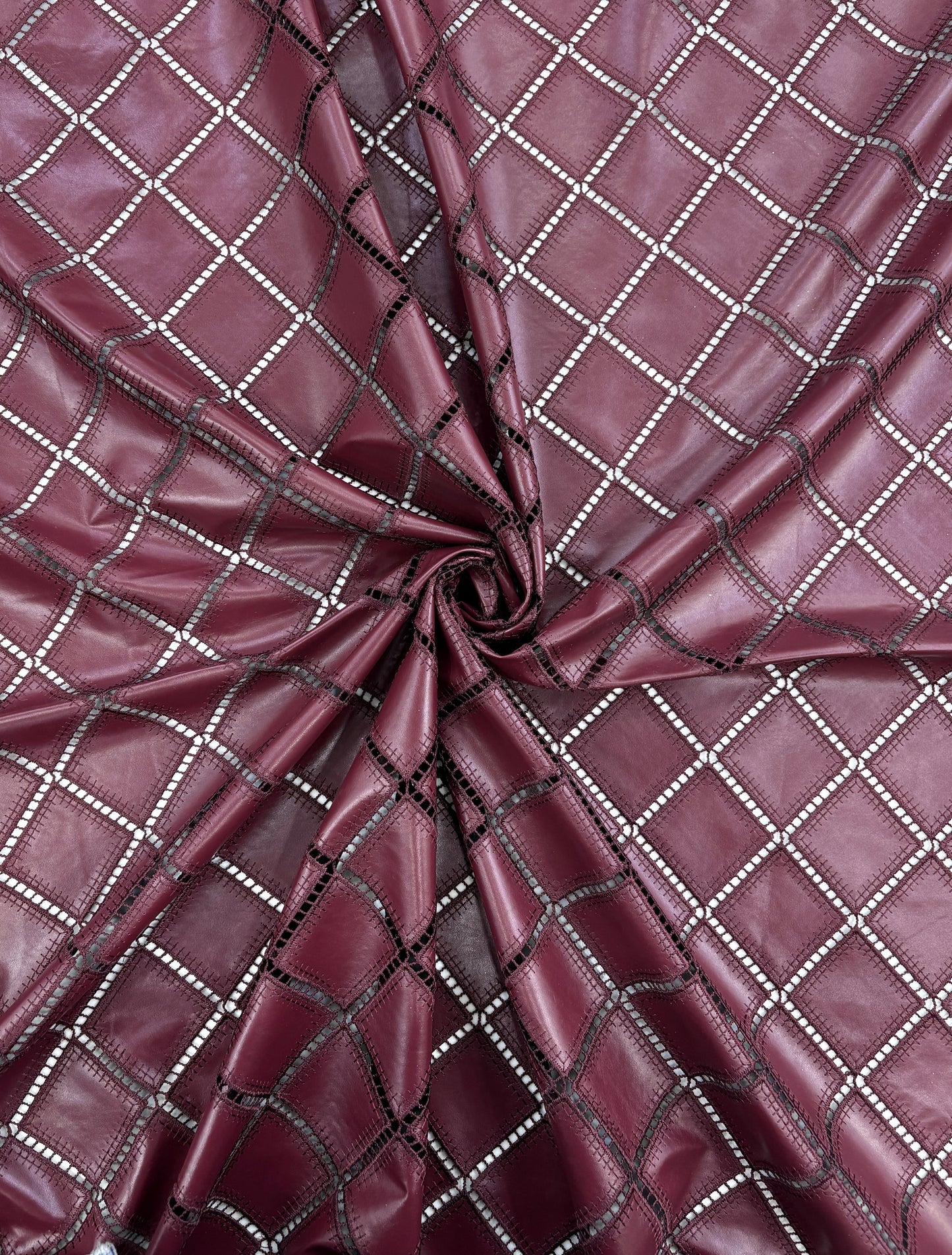 Square PU Cutwork Leather