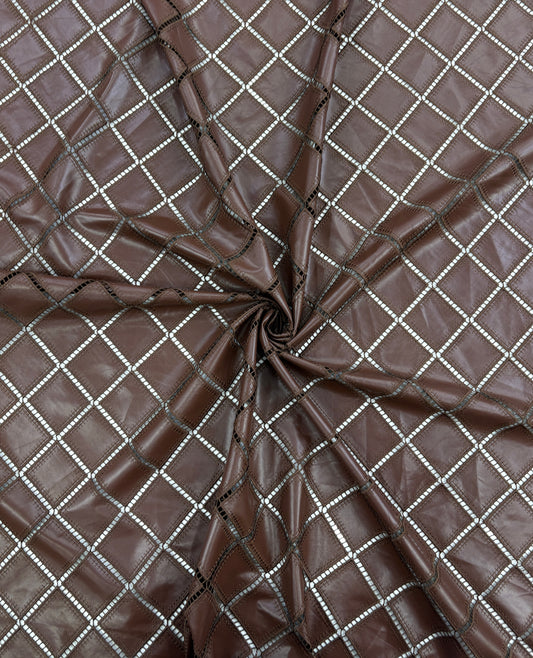 Square PU Cutwork Leather