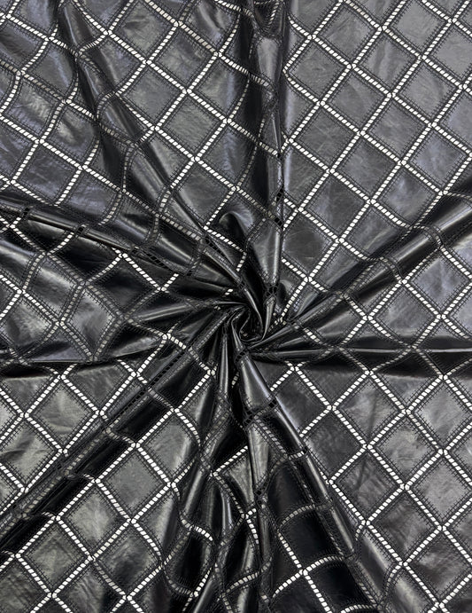 Square PU Cutwork Leather
