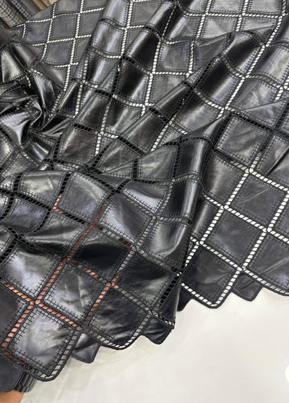 Square PU Cutwork Leather