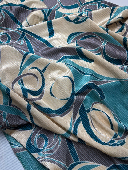 Velvet Lycra Printed Fabric