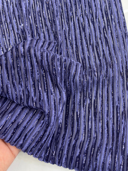 Fancy Sparkle Velvet Stripes