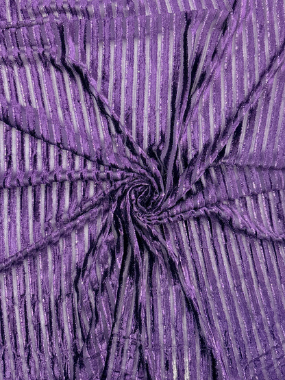 Fancy Sparkle Velvet Stripes