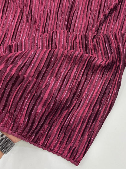 Fancy Sparkle Velvet Stripes