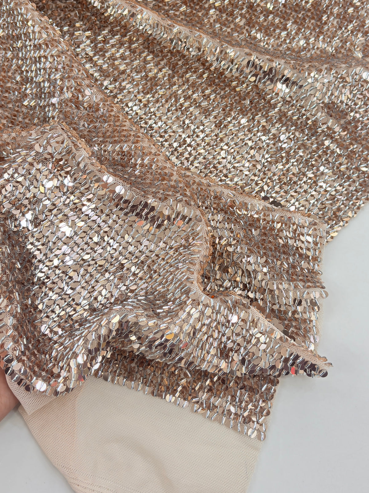 All-Over Sequin Mesh Fabric