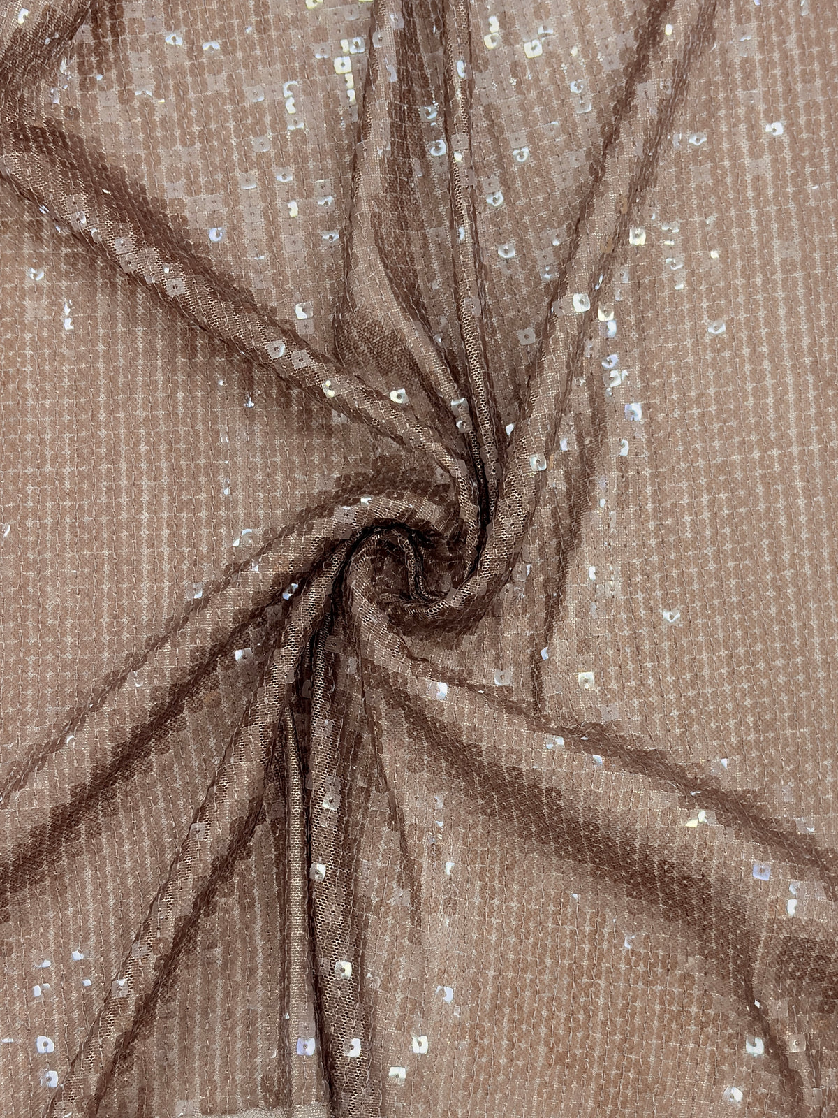 Square Sequin Transparent Mesh Fabric
