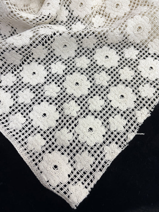 Dyeable Crochet Cotton Jaquard