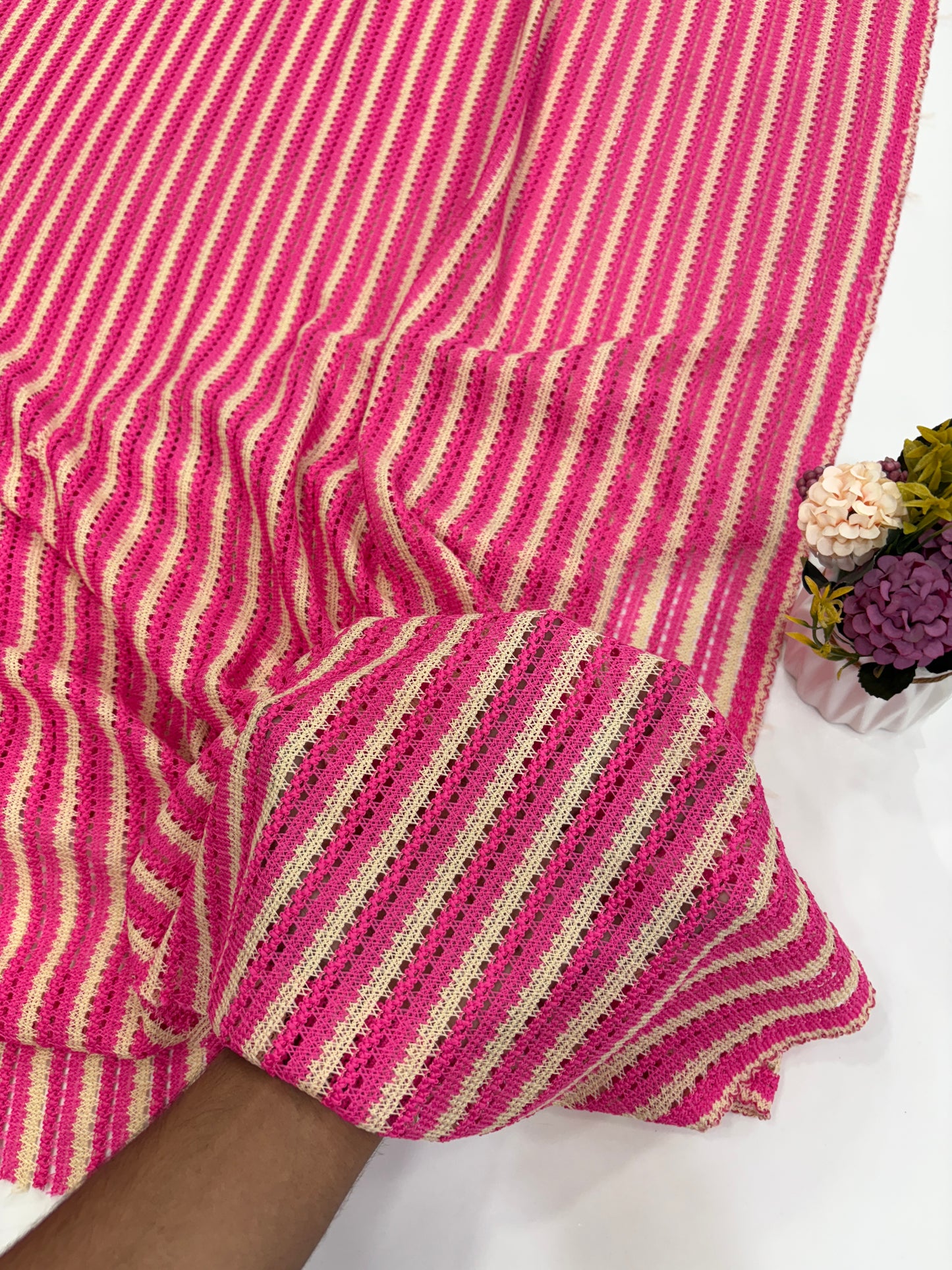 Dual Tone Stripe Crochet