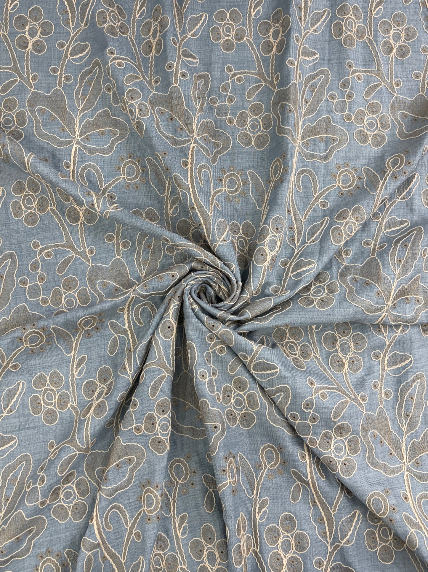 Tencel Floral Embroidery