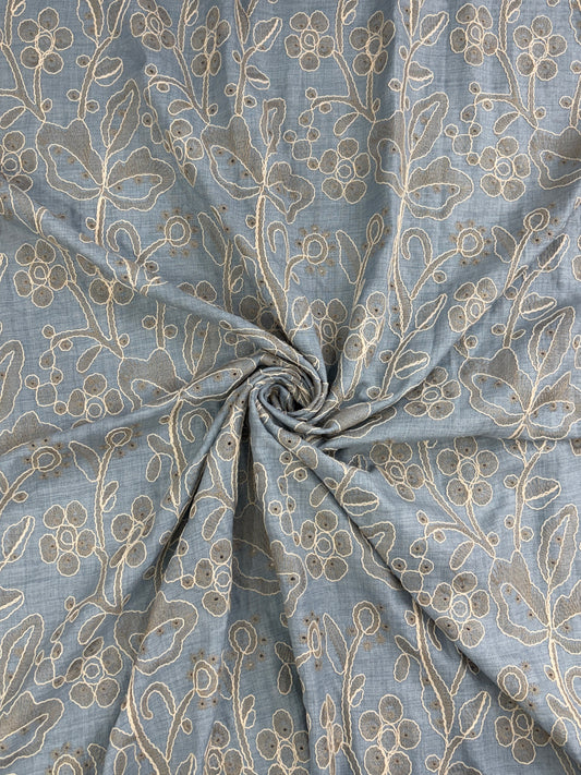 Tencel Floral Embroidery