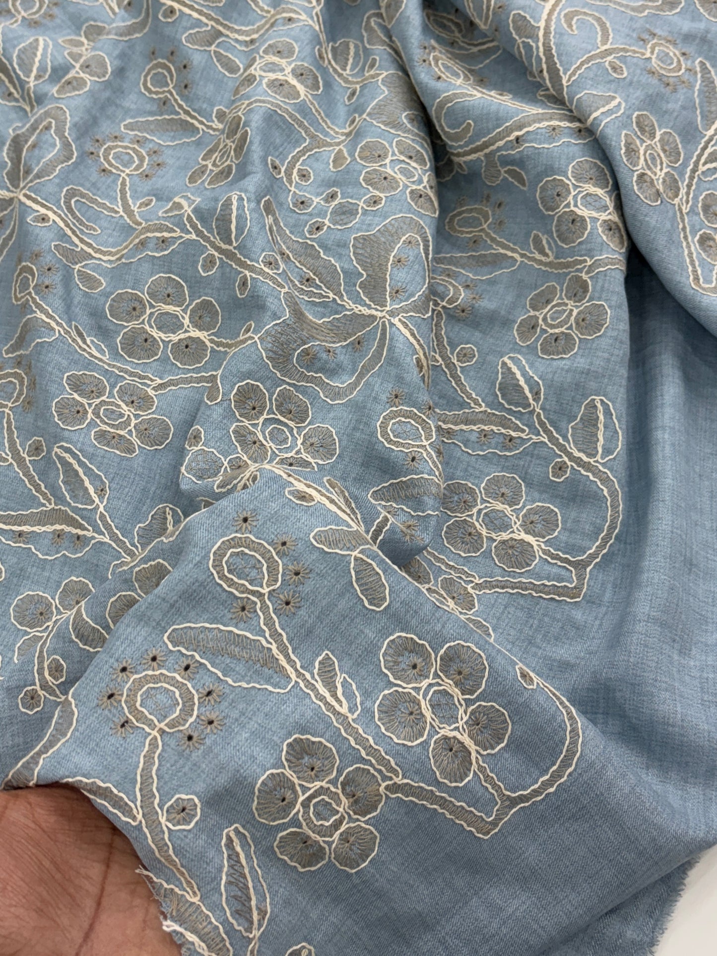 Tencel Floral Embroidery