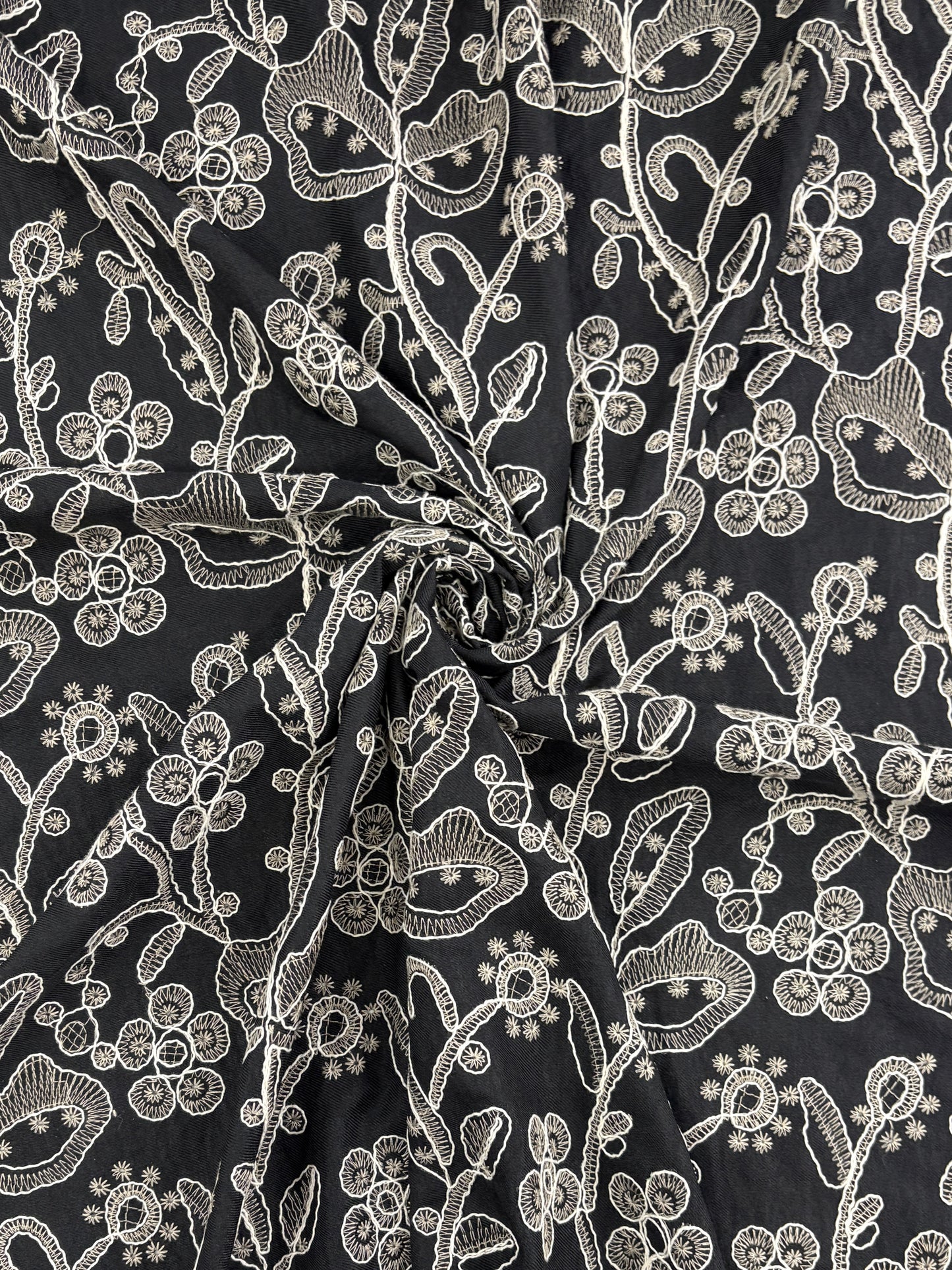 Tencel Floral Embroidery