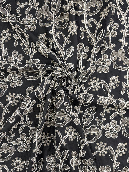Tencel Floral Embroidery