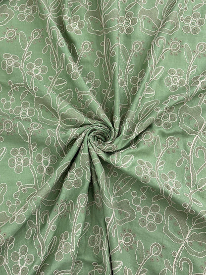 Tencel Floral Embroidery