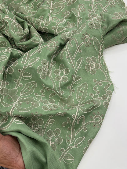 Tencel Floral Embroidery